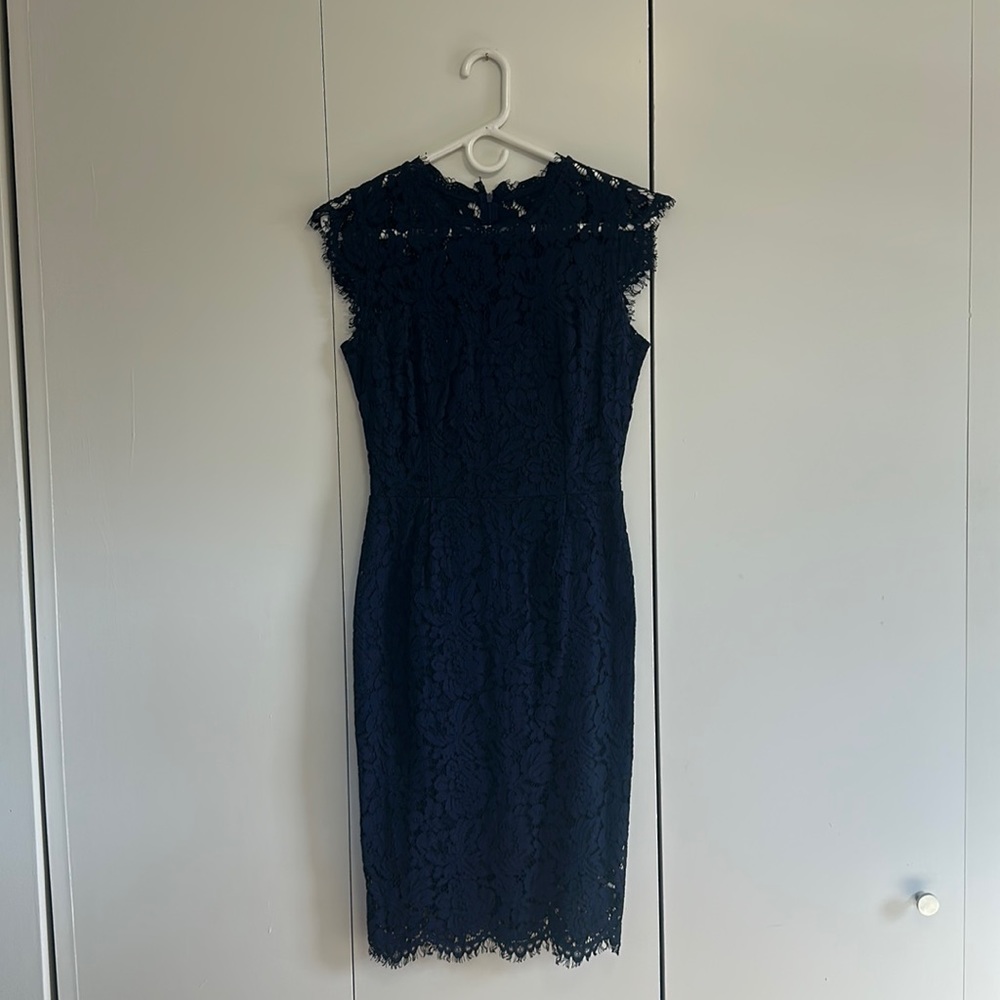 Lace Blue Cocktail Dress